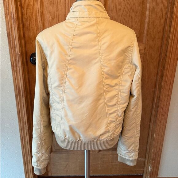 BILLABONG Vintage Y2K Tan/Hot Pink Bomber Jacket - Picture 6 of 14